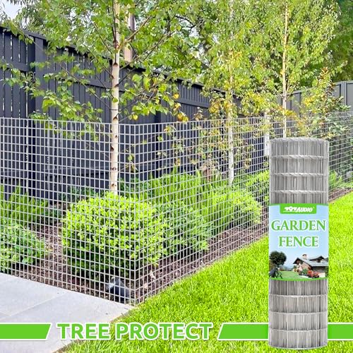 Metal Garden Fence, Hot Dip Galvanized After Welding, 2"x3" 16 Gauge, 48inch H x 100ft L Welded Wire Fencing,2/3/4/5/6ft Tallx50/100 ft Long Hardware Cloth for Yard,Farm,Chicken,Dog,Vegetable Protect - color: Galvanized, size: 2"x3" 48inx100ft