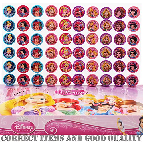 Princess Disney 10 Assorted Self Inking Stampers Party Favor