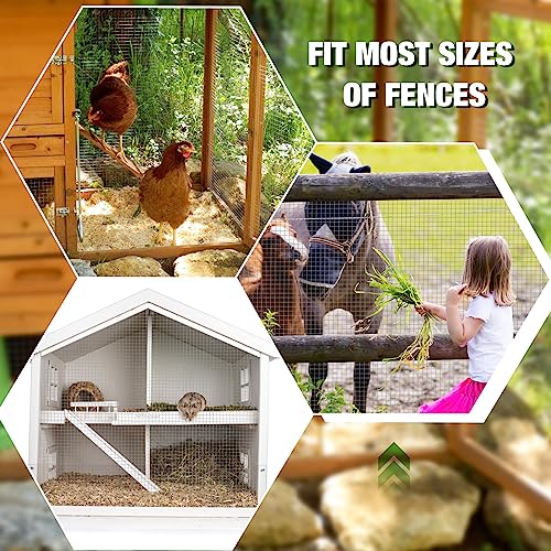 Tatuo Hardware Cloth 1/2 Inch 60in x 50ft Hot Dip Galvanized After Welded Cage Mesh Rolls 21 Gauge Metal Chicken Wire Mesh Roll Wire Fencing Poultry Netting for Raised Garden Rodent Animals - color: Silver, size: 60in X 50ft