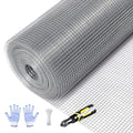 Tongmo 24" x 100' Hardware Cloth, 1inch Mesh Galvanized Chicken Wire Fence, 19 Gauge Welded Wire Roll,Garden Fence, Poultry Netting for Rabbit/Duck/Chicken Coop