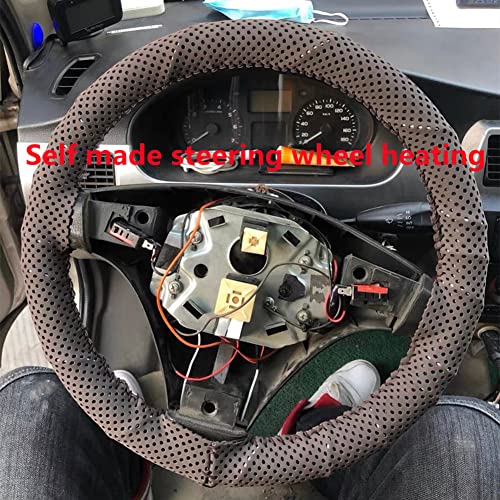 12V Pre-Assembled Silicon Rubber Heating Wire for DIY Steering Wheel Heating, Self Made Warmer Incubator, Seat Heater (32.8ft) - size: 32.8ft