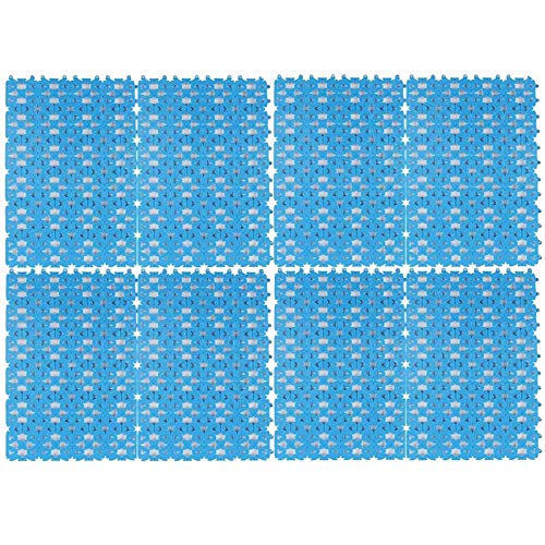 kathson Rabbit Cage Mat Floor Plastic Mats Feet Pads for Pet Cats Dogs Bunny Hamster Rat Chinchilla Guinea Pig (8 Pack) - size: 8 Pack