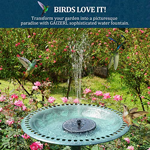Solar Fountain New, 3.5W Solar Bird Bath Fountains with Glass Panel, 2200 Battery, Hummingbird Water Features with Color LED Lights, 8 Spray Modes & 4 Fixed Pipes for Garden, Pool, Pond - color: Black