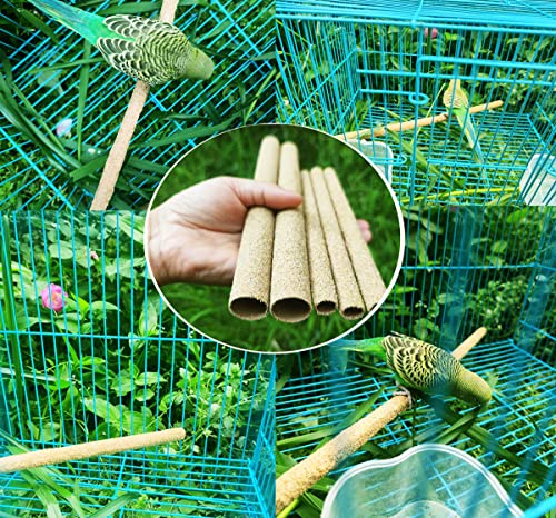 12-Pack Large Sanded Perch Covers for Parakeets,3/4" Diameter | Bird Accessories | Pet Bird Supplies | Bird Perches for Cage Parrotlets, Canaries and Other Small Birds (12pcs Large 10" L x 3/4" D) - size: 12pcs Large 10" L x 3/4" D