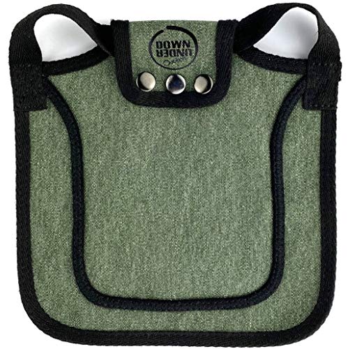 DOWN UNDER OUTDOORS Medium-Large Chicken Saddle Hen Apron Saver (Green) | Adjustable Straps, Chicken Apron, Poultry Saver, Pet Supplies, Including Shoulder Cover, 14 oz Breathable Cotton Canvas - color: Green