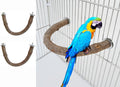 2Pcs 7inch Parrot Natural Wood Stand Perch Swing U Shape Stick Bird Perches Bird Cage Toy for Regular to Large Bird Amazon, Grey Parrots, Parakeets,Macaw - size: 2X7.1inch