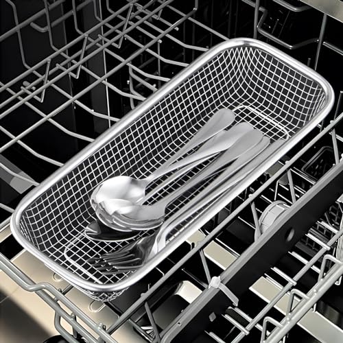 Utensil Drying Rack, 2 Pack Utensils Holder Dishwasher Silverware Basket | Compact Dish Rack, Kitchen Counter Drainer, Chopsticks, Spoons, Forks, Knifes Organizer - size: 2pcs Small