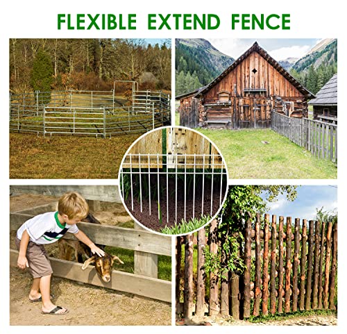 24x15-inch No Dig Animal Barrier Fence, 10 Pack White Dig Protective Fence with 1.5 inch Spike spacing, Dog/Rabbit/Groundhog Underground Defence, for Outdoor Garden Patio - size: 10 pack 24x15-inch white