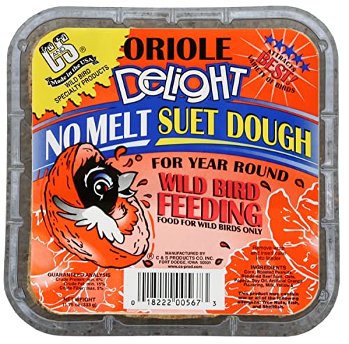 C&S Oriole Delight No Melt Suet Dough 11.75 Ounces, 12 Pack - style: Oriole 12-Pack