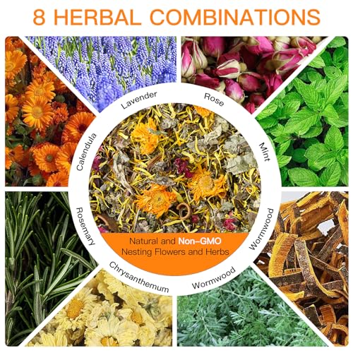 35 Oz Chicken Nesting Coop Boxes Pads Herbs Natural Roost Poultry House Incubator Grit Flowers Lime Hemp Bedding Refresher for Coop Freshness Promote Egg Laying Help Smell Box Packaging - size: 2.2 Pound (Pack of 1)