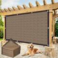 Shade Cloth Garden Plants,70% Sunblock Shade Neting -for Outdoor Garden Bed Neting Mesh Pergola Patio Lawn Sun Cloth Dog Kennel Cover Chicken Coop[Brown 5x12FT] - size: 5×12FT
