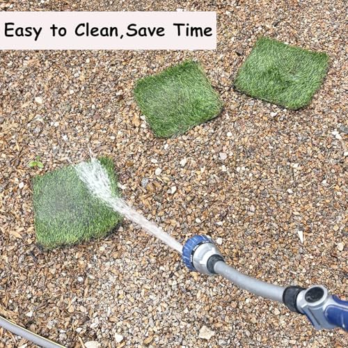 4 Pack Washable Chicken Nesting Pads Artificial Grass Rug Carpet Cuttable Chickens Nest Box Bedding Liners for Hen Coop Egg Duck Chicks Goose - color: Green