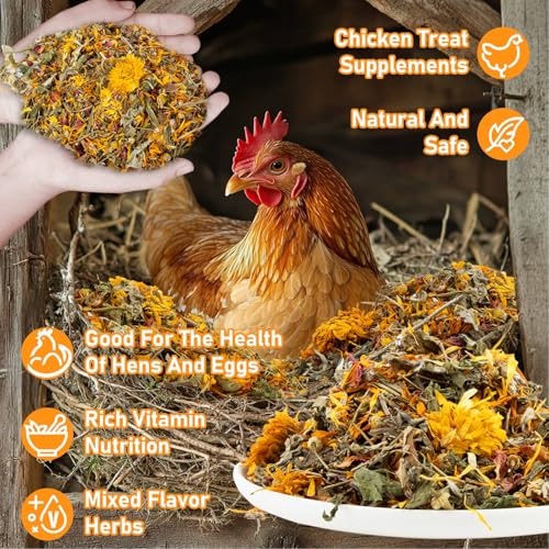 MAQIHAN 30oz Chicken Nesting Herbs - Natural Dried Poultry Coop Bedding | Poultry Habitat Supplies for Laying Hens Chicks, Coop Refresher, Roosting Bars, Box Pads, Vacuum Packed Winter Bedding - size: 1.88 Pound (Pack of 1)