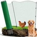 Temporary Fence with Posts,3‘x50‘ Animal Barrier Dog Portable Fencing | with Fiberglass Stake Windbreak Rope,Safety Snow Plastic Netting for Garden Backyard Outdoor for Chickens or Other Animals - size: 3x50FT