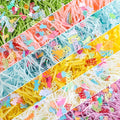 FOIMAS Easter Grass Basket Filler,11.6oz Shred Craft Paper with Confetti for Easter Basket Filler Stuffer Gift Packaging Supply - color: Green Blue