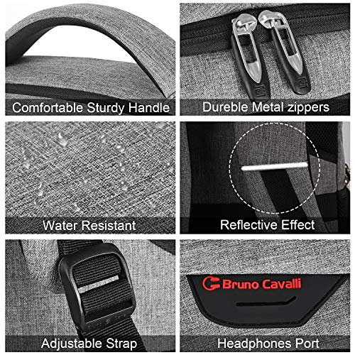Laptop Backpack,Business Travel Anti Theft Slim College Backpack | Water Resistant Durable Computer Bag Gift for Women & Men Fits 15.6 Inch Laptop and Notebook - Grey - color: Grey, size: 15.6 Inch, style: Laptop