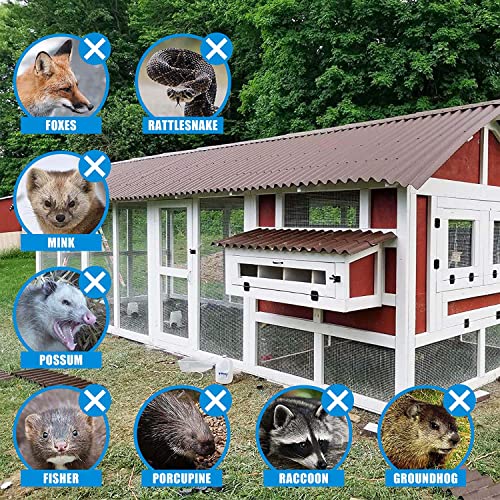 Fencer Wire 19 Gauge Hardware Cloth Metal Wire Mesh 1/2" x 1/2", Galvanized Welded Cage Wire Poultry Netting Square Chicken Snake Fencing Gopher Fence Racoons Rabbit Pen Gutter - size: 2 ft. x 100 ft.