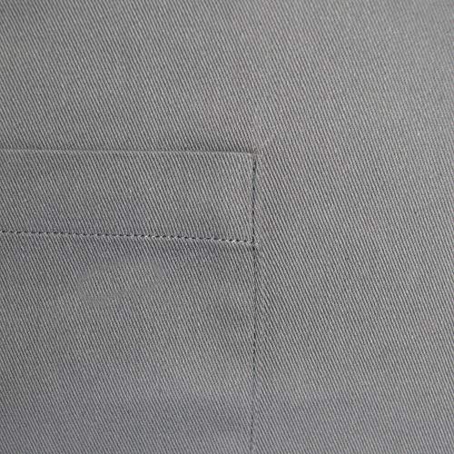 DII Everyday Basic Kitchen Collection - color: Gray, size: Regular Size Chef Apron