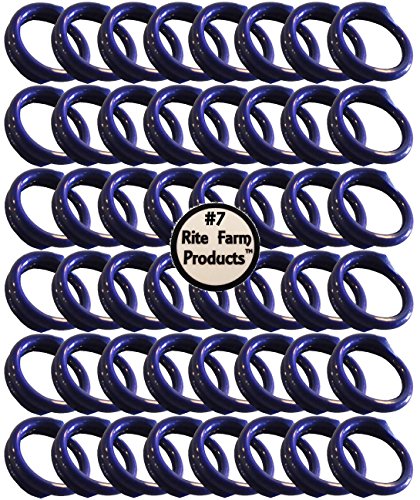 48 Pack of Blue #7 Leg Bands 7/16" Chicken Poultry Chick Quail Pigeon Duck Goose