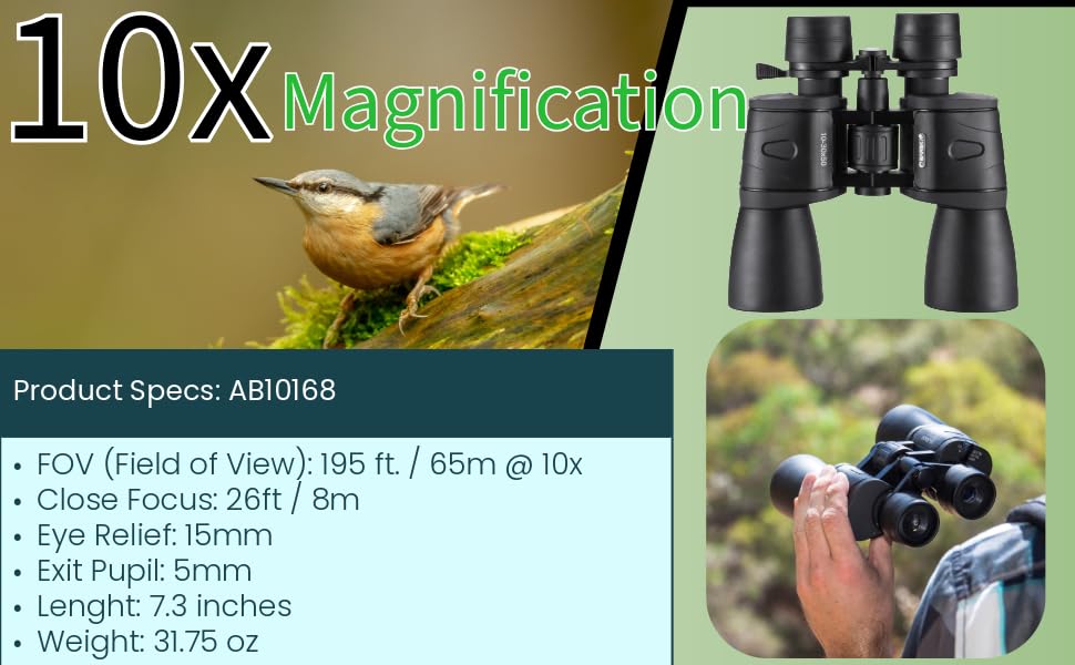 Barska Gladiator 10-30x50 Zoom Binoculars with Tripod Adaptor for Stargazing, Birding, Hiking, Sports, Travelling, Camping - style: 10-30x50 Ruby Lens