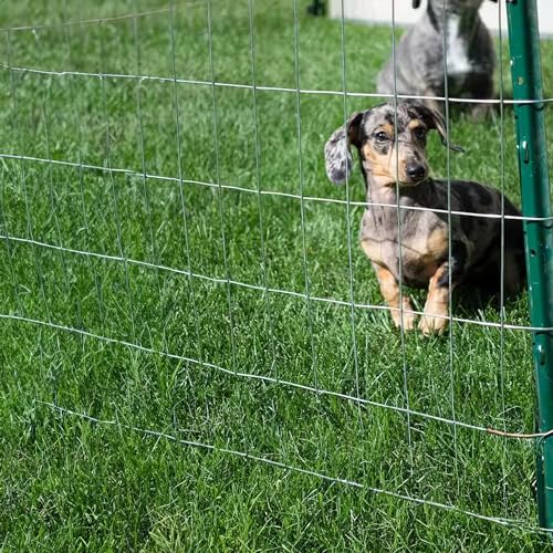 YARDGARD 1/2 in. x 1 in. Mesh Welded Wire Fence Roll, 36 in. x 100 ft., 16-Gauge Galvanized Steel Fence for Rabbit Fence, Chicken Coop, Cage Wire, Garden Protection and Small Animal Enclosures - size: 36 in. x 100 ft.