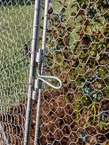 Gardener's Supply Company Chicken Wire Super Dome Plant Protector | Durable Weatherproof Low Carbon Steel Hinged Doors for Easy Access | 45" (Side to Side) 51.5" Height