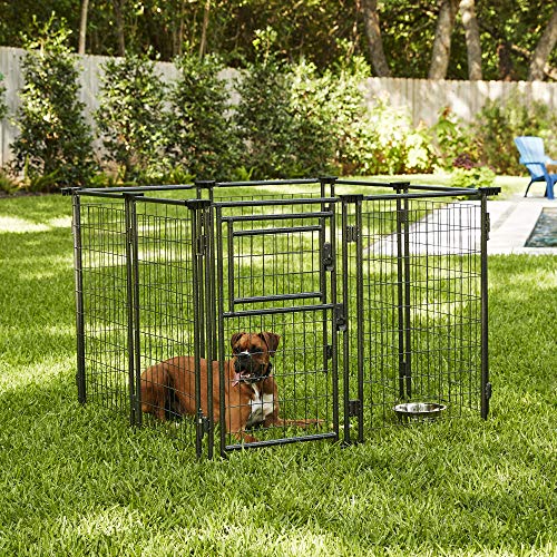 TWO by TWO Haven Expandable Kennel, Black, Medium