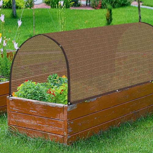 80% Shade Cloth -4x6FT Sunblock Net with Grommet,Lightweight and Durable UV Protection,Shade Cloth for Garden Patio Pergola Balcony Plants Greenhouse Dog Kennel Chicken Coop Outdoor - size: 4×6FT