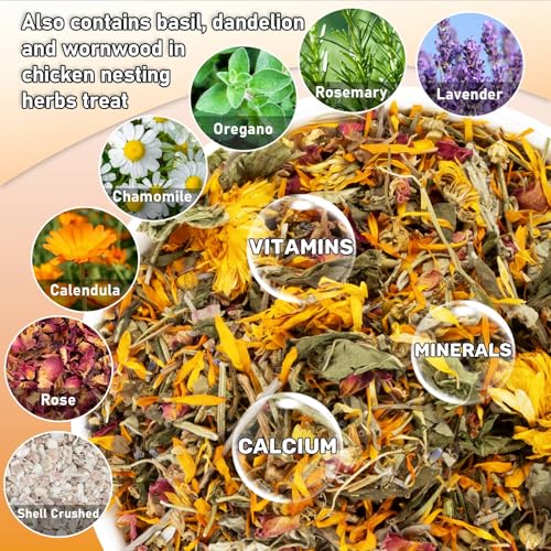 MAQIHAN 30oz Chicken Nesting Herbs - Natural Dried Poultry Coop Bedding | Poultry Habitat Supplies for Laying Hens Chicks, Coop Refresher, Roosting Bars, Box Pads, Vacuum Packed Winter Bedding - size: 1.88 Pound (Pack of 1)