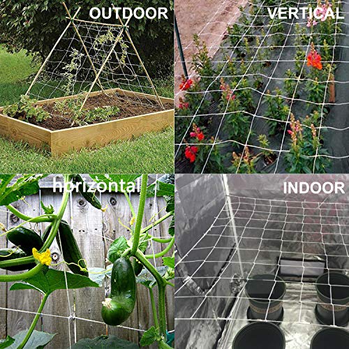 3.5in Mesh Trellis Netting, 5x30ft, 1 Pack | Polyester mesh netting for vine crops & plants; Suitable for garden garden applications - size: 3.5" Mesh (5'X30')