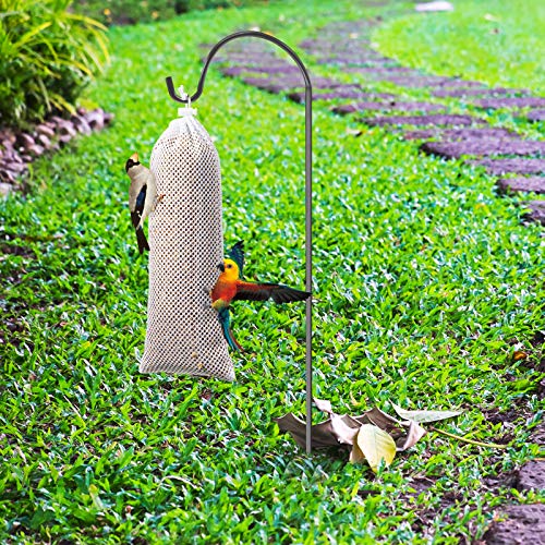 Weewooday 6 Pieces Finch Sock Feeder, Thistle Seed Sock Bird Feeder, Instant Seed Bag Hanging Bird Feeders for Outdoors Garden Yard Wild Birds, 4.7 x 11 Inch (White) - color: White