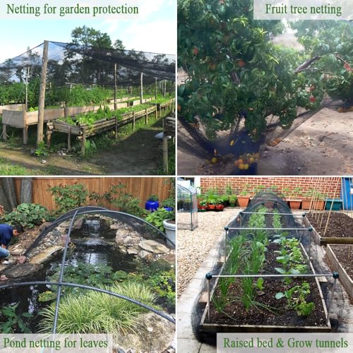 Bird Netting for Chicken Coop 50x50 Ft, 1" Mesh Aviary Netting | Woven Chicken Run Roof Cover, Protects Against Hawks & Predator, Heavy Duty Bird Net for Fruit Trees & Garden Protection - size: 50x50Ft-1"