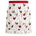 Sefiron Chicken Egg Collecting Apron,12 Deep Pockets for Hense,Duck,Goose Eggs - color: White Dot