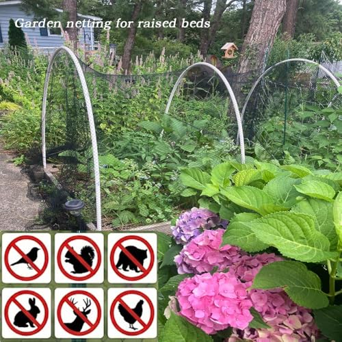 Junflying Bird Netting 15x20 Ft, 1/2" Mesh Heavy Duty Garden Netting | Extra Strong Woven Mesh Netting to Protect Blueberry Bushes, Fruit Trees, Vegetables From Birds, Deer, Squirrels, Poultry. - size: 15X20 FT