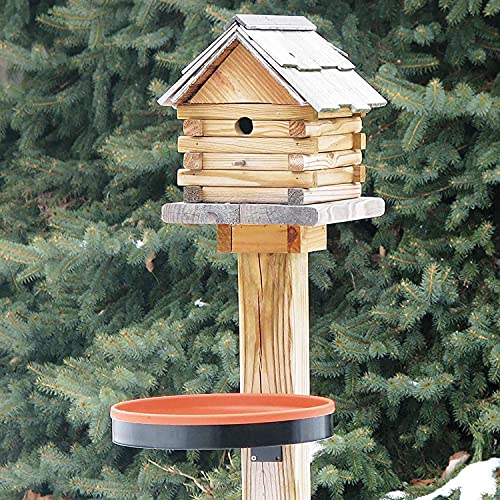 Farm Innovators BD-75 All Seasons 3 in 1 Outdoor 14 Inch Heated Birdbath with 3 Mounting Options, 75 Watts, Terracotta | Thermostatically controlled, innovative design allows for 3 different mounting options: deck, clamp and ground mounts - color: No Colo