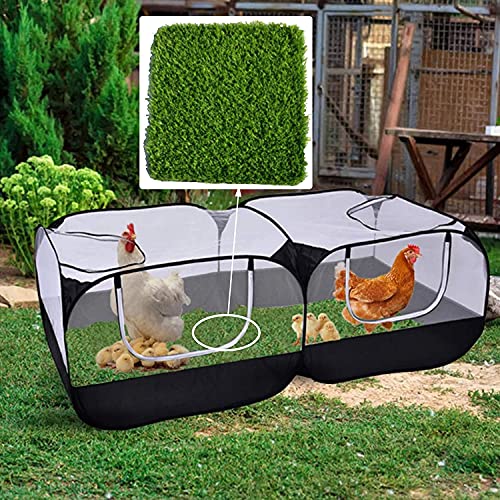 Hamiledyi 4 Pack Chicken Nesting Pads-12×12x 1.2,Washable Thicken Artificia Grass Nesting Box Liners Reusable Laying Eggs Turf Mats for Chickens Coop Pet Outdoor Indoor - size: 4 Pcs Green