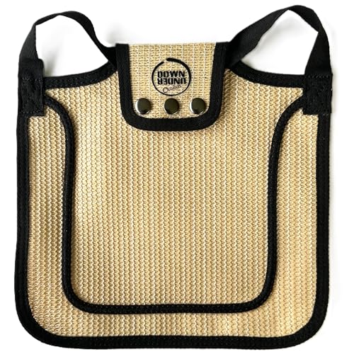 DOWN UNDER OUTDOORS Extra Large Chicken Saddle Hen Apron (Sand Mesh) | Adjustable Straps, Chicken Apron, Poultry Saver, Pet Supplies, Including Shoulder Cover, Heavy Duty Shade Cloth Mesh - color: Sand Mesh