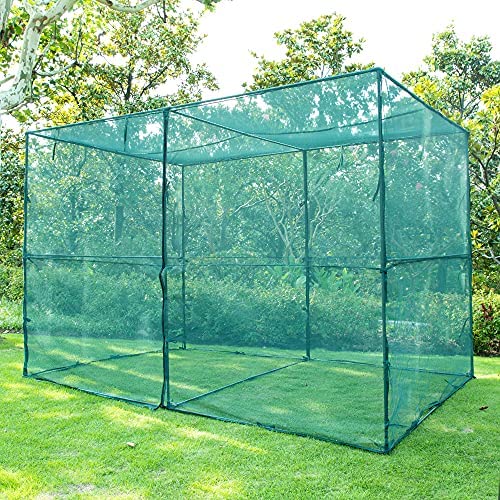 Crop Cage Plant Protection Tent 6.5 x 10 x 6.5 Feet | Easy to Install Protection Garden Cages, Crop Cages with Storage Bag Suitable for Garden Patio Lawn - size: 6.5 x 10 x 6.5 FT