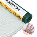 16in x 10ft Green Hardware Cloth 1/8 inch 27Ga PVC Coated Wire | Welded Metal Chicken Wire Fencing, Vinyl Coated Galvanized Wire Mesh Screen Roll, for Garden Plant Fencing Bee Screen - color: Green, size: 16in x 10ft
