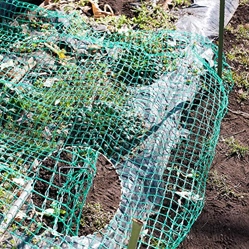 Boao Bird Netting for Garden Protect Fruit Vegetables Trees 13 x 32.8 ft Netting with Cable Tie and U Shaped Garden Peg Against Deer Squirrels Animals