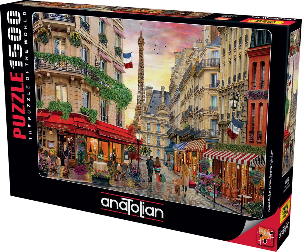 Anatolian Puzzle - Cafe Eiffel, 1500 Piece Jigsaw Puzzle, #4572 - color: Cafe Eiffel