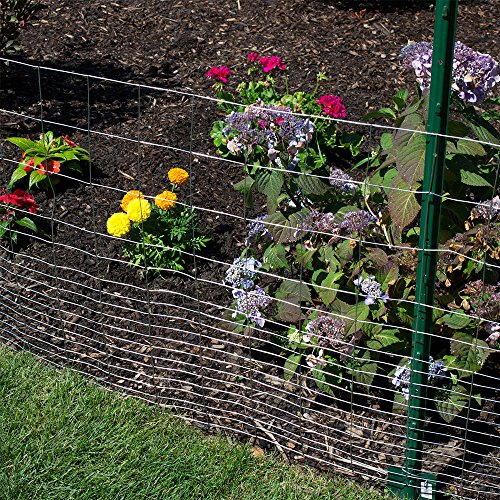 YARDGARD 1/2 in. x 1 in. Mesh Welded Wire Fence Roll, 48 in. x 100 ft., 16-Gauge Galvanized Steel Fence for Rabbit Fence, Chicken Coop, Cage Wire, Garden Protection and Small Animal Enclosures - size: 48 in. x 100 ft.