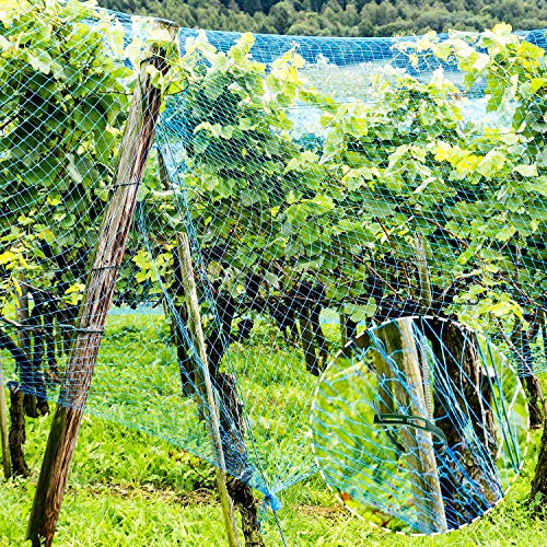 Boao Bird Netting for Garden Protect Fruit Vegetables Trees 13 x 32.8 ft Netting with Cable Tie and U Shaped Garden Peg Against Deer Squirrels Animals