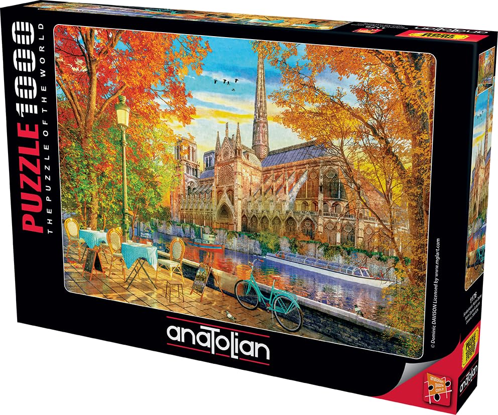 Anatolian Puzzle - Notre Dame Autumn, 1000 Piece Puzzle, #1176 - color: Notre Dame Autumn