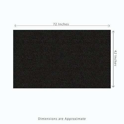 MSI Horse Stall Mat 42in. x 72in. Black Rubber Flooring Mat Tile Trim