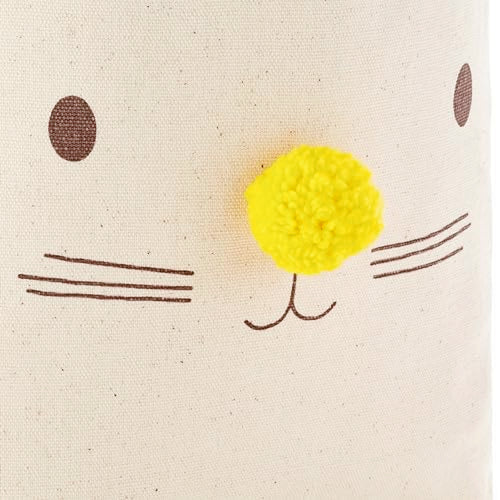 Hallmark 9" Canvas Tote Bag (Teddy Bear Face) Reusable Gift Bag for Baby Showers, Birthdays, Kids - style: Easter Bunny